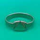 Vintage Napier Silver Tone Stretch Bracelet Geometric Modernist Expansion Rare