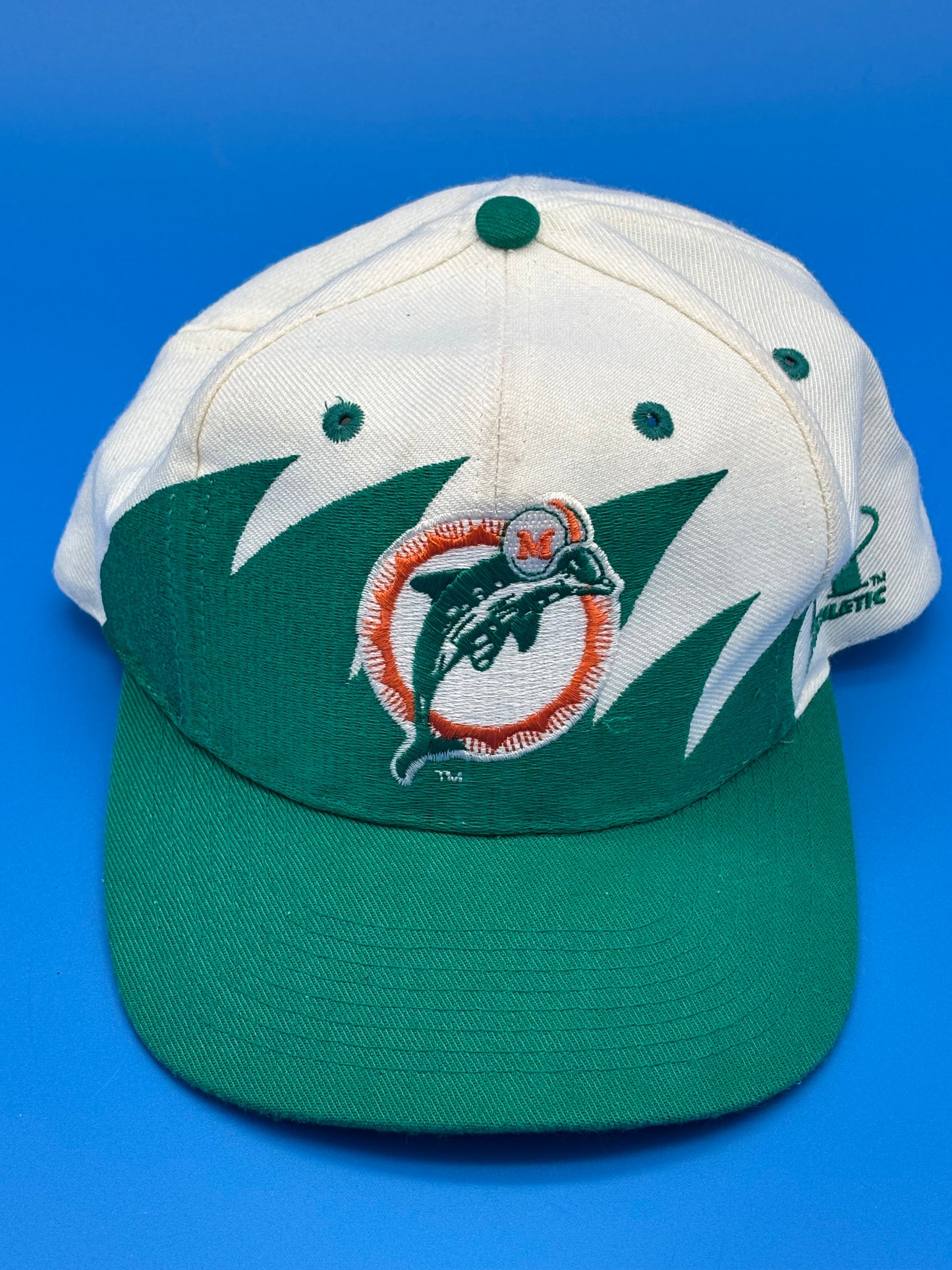 Vintage 90’s NFL Miami Dolphins Shark Tooth Hat Snapback Pro LINE Logo