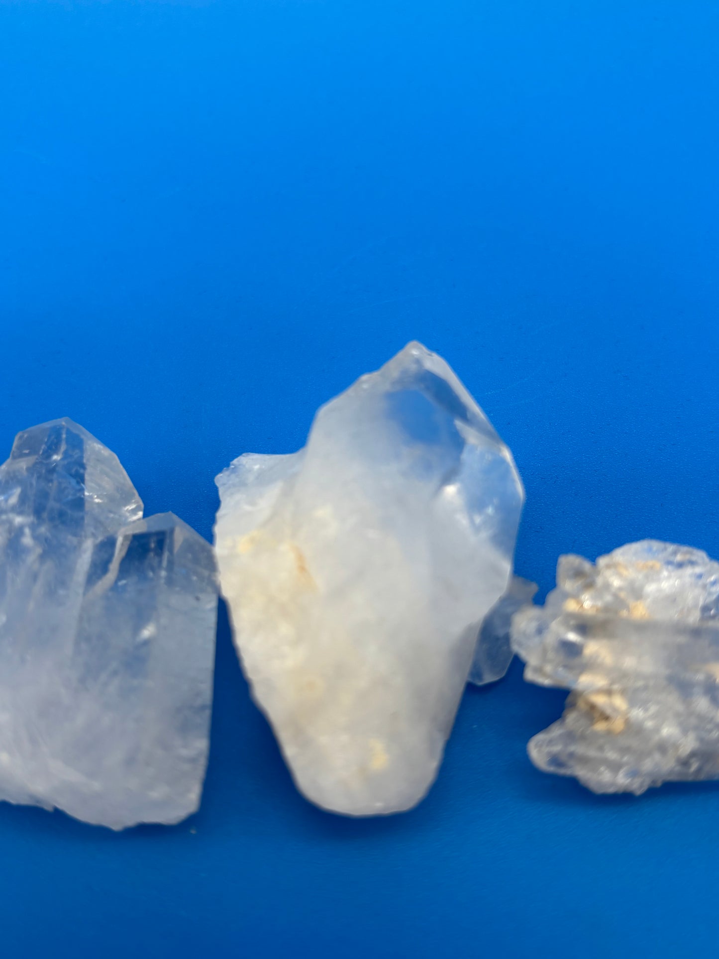 Natural Clear Quartz Crystal Cluster Lot 8 Mineral Specimens Points Matrix Raw