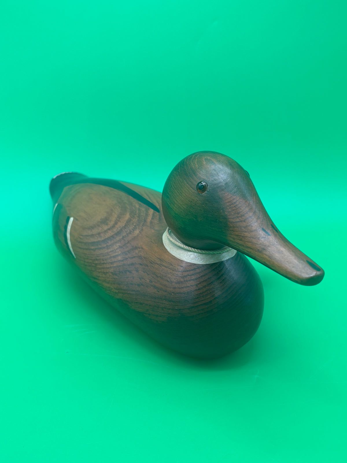 Vintage 1986 Frank L. Beall Mallard Drake Wooden Duck Decoy
