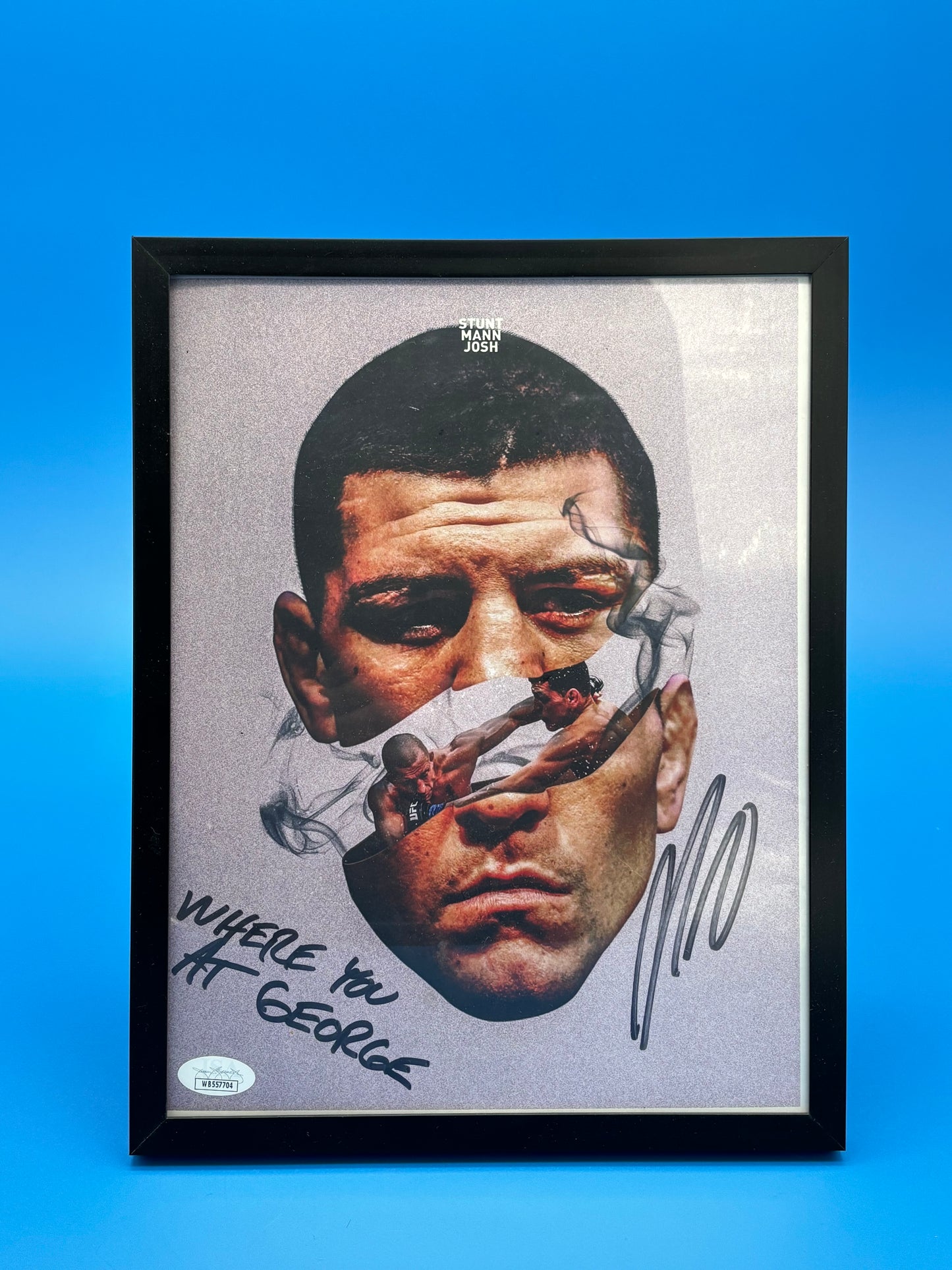 Nick Diaz autograph 8x10 photo JSA COA hologram auto signed UFC