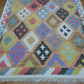 Turkish Oushak Rug, Flat Weave Oushak Rug, Handmade Bohemian Rug, 4x6