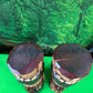 Genuine Hand Carved Jamaican Wooden Tiki Totem Head Figurines Tiki Décor Pair