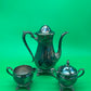 Vintage Barker Ellis England Silverplate 3-Piece Coffee / Tea Service