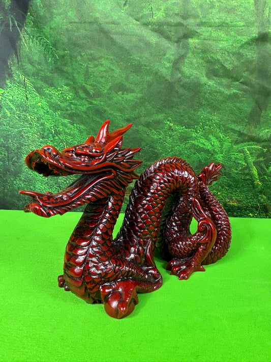 Vintage Carved Chinese Feng Shui Dragon