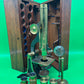c.1871 H. Crouch London Antique Brass Microscope #689 Case Accessories
