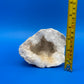 Natural White Quartz Crystal Geode Cave Druzy Mineral Specimen 4.25” Display