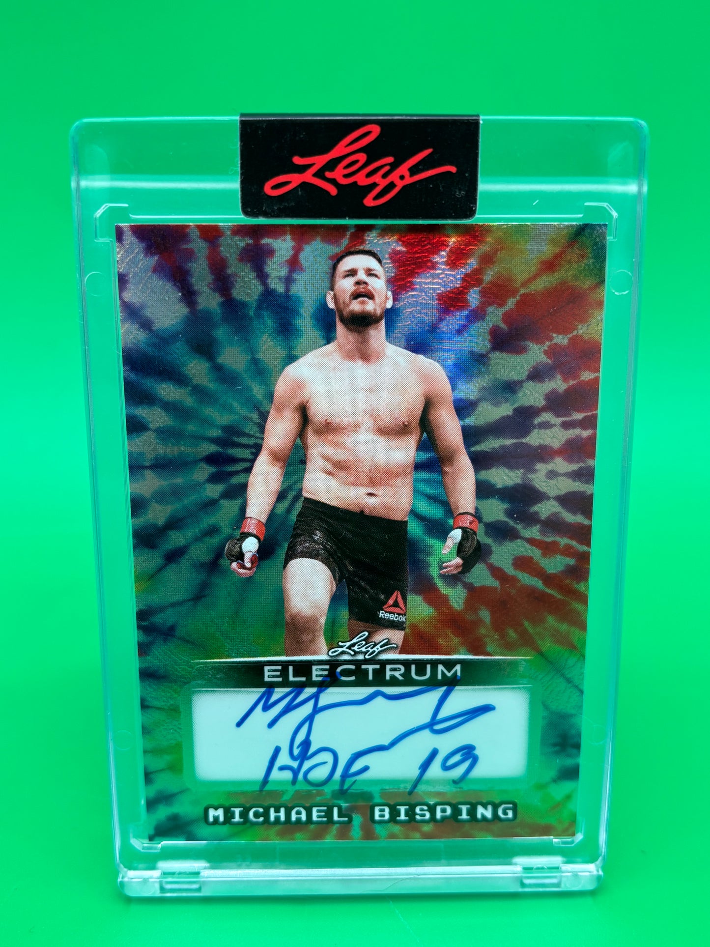 2025 Leaf Electrum Michael Bisping Auto /8 HOF 19 Inscription UFC BA-MB2 Tie Dye