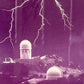 Vintage Gary Ladd Kitt Peak Observatory Lightning Framed Photo Print Arizona