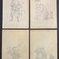 1917 Utagawa Kuniyoshi Japanese Woodblock Prints 47 Ronin Samurai Lot of 4
