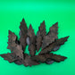 Antique Victorian Eastlake Carved Wood Drawer Pulls Floral Leaf Design Set of 8