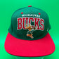 Vintage Milwaukee Bucks Mitchell And Ness SnapBack Hat
