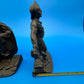 Pair of Antique Vtg 1928 Bronze finish Cast Iron Pirate Bookends Gift House NY