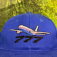 Vintage 90s Boeing 777 Embroidered Adjustable Blue Hat
