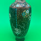 Antique Japanese Cloisonne Vase Meiji Floral Enamel Brown Ground 8” Unmarked