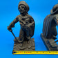 Pair of Antique Vtg 1928 Bronze finish Cast Iron Pirate Bookends Gift House NY