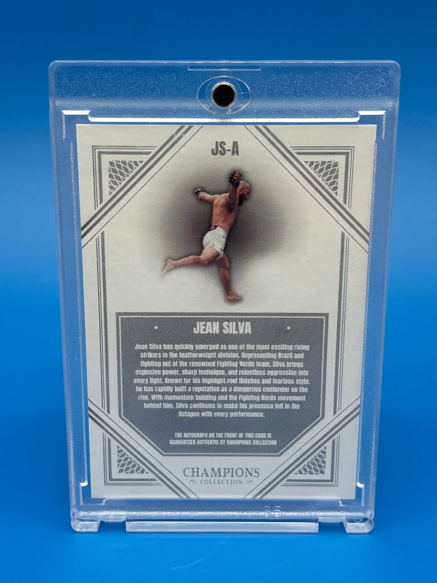 Jean Silva Lord Champions Collection Authentic Autograph Card JS-A UFC MMA Auto
