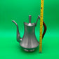Vintage MCM Pewter Coffee Pot Wood Handle Danish Modern Style 1960s Wasundja