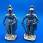 Aluminum Cast Knights Pair Vintage 9"H. Bookends