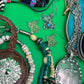 Large Boho Southwestern Jewelry Lot Turquoise Tribal Silver Tone Statement Necklaces Bracelets