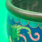 Chinese Cloisonne Enamel Copper Incense Burner Censer Qianlong Mark Floral