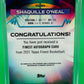 2021 Topps Finest Shaquille O’Neal Auto FA-SO On-Card Autograph Shaq HOF