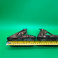 Vintage Art Deco German Shepherd Dog Bookends Pair Cast Iron Bronze Finish Heavy 6”