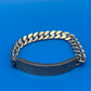 Heavy Vintage Mexico 925 Sterling Silver ID Bracelet Curb Link 65g Engraved BLANCA