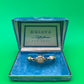 Vintage Bulova Ladies Art Deco Watch Speidel Bracelet Fifth Avenue Box Untested