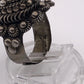 Vintage Taxco Sterling Silver Turquoise Poison Ring Adjustable 10.5g Size 6.5