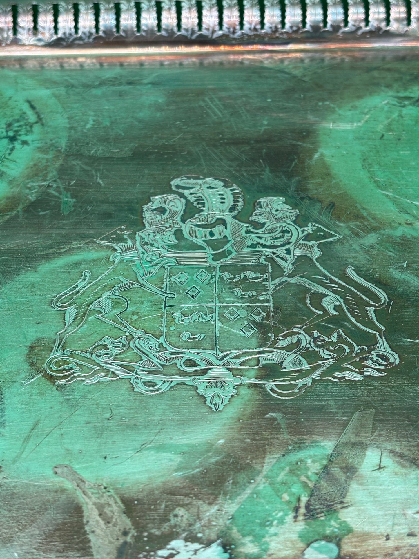 Vintage Silver Plate Tea & Coffee Set w/ Tray International Silver St James