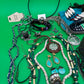 Large Boho Southwestern Jewelry Lot Turquoise Tribal Silver Tone Statement Necklaces Bracelets