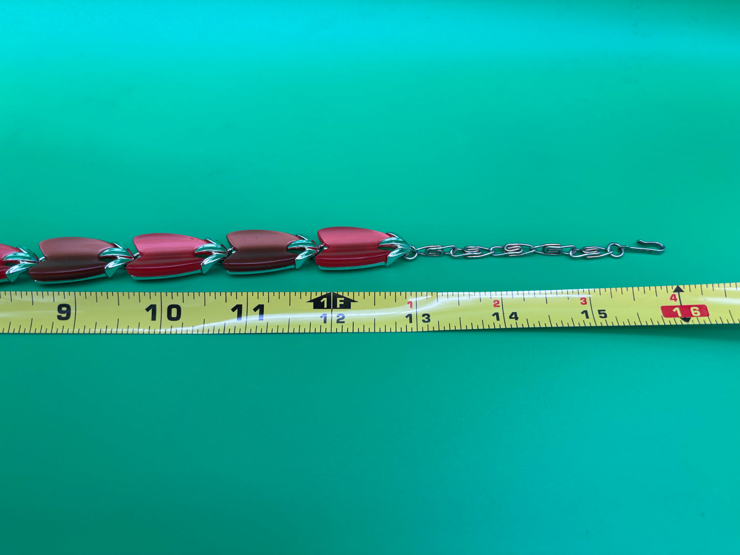 Stunning Vintage Signed LISNER Cherry Red Thermoset Necklace 17” Mid-Century