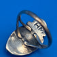 VTG Henry Mariano HM Navajo Sterling Silver Turquoise Coral Ring Size 8