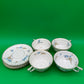 Antique Haviland Limoges France Tea Cup & Saucer Set – Blue Floral, Gold Trim (8-Piece Set)