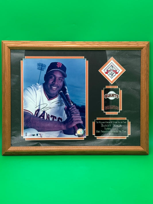 Barry Bonds Signed Framed Photo SF Giants Ted Williams Museum COA MLB Hologram
