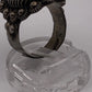 Vintage Taxco Sterling Silver Turquoise Poison Ring Adjustable 10.5g Size 6.5