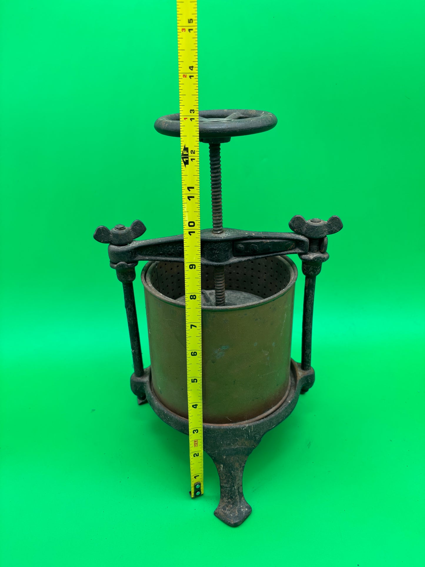 19th-century Logan + Strobridge Co. No. 2 fruit / lard press