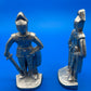Aluminum Cast Knights Pair Vintage 9"H. Bookends