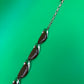 Vintage Estate Signed Lisner Brown Thermoset Gold Tone 16” Necklace G27587