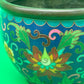 Chinese Cloisonne Enamel Copper Incense Burner Censer Qianlong Mark Floral