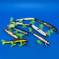 Lot of 8 Vintage Wooden Saltwater Fishing Lures Needlefish Poppers Swimmers Surf Plug Collection