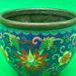 Chinese Cloisonne Enamel Copper Incense Burner Censer Qianlong Mark Floral