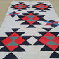 Hand Knotted Julkrus Kilim Area Rug – 4’7” x 2’11” – Vintage Geometric Wool Rug – Tribal Flat Weave