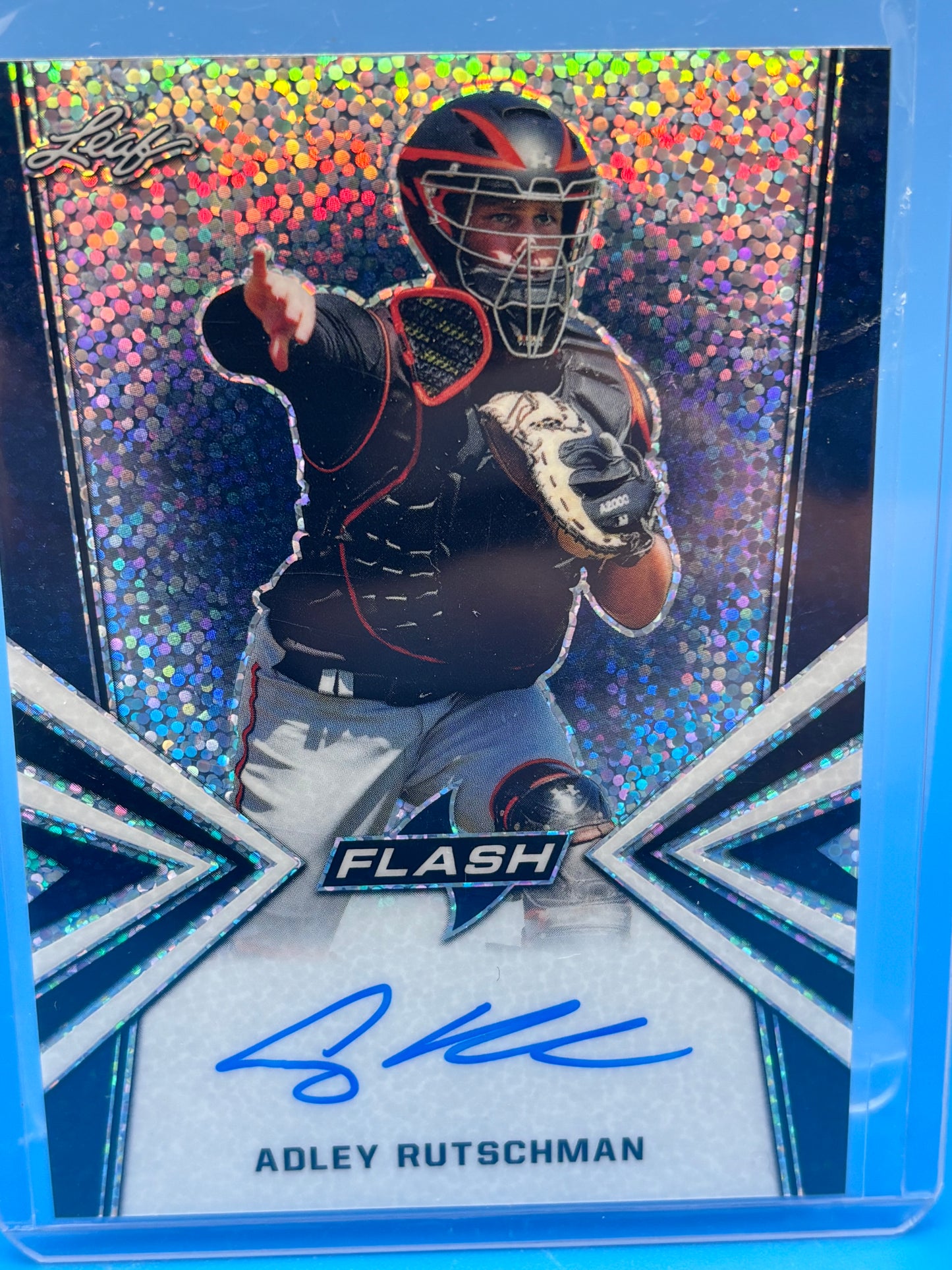 Adley Rutschman 2021 Leaf Flash Auto /50 BA-AR1 Orioles Rookie RC Autograph