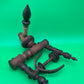 Antique Wooden Spinning Wheel Parts Flyer Bobbin Whorl Maidens Textile Tool Lot