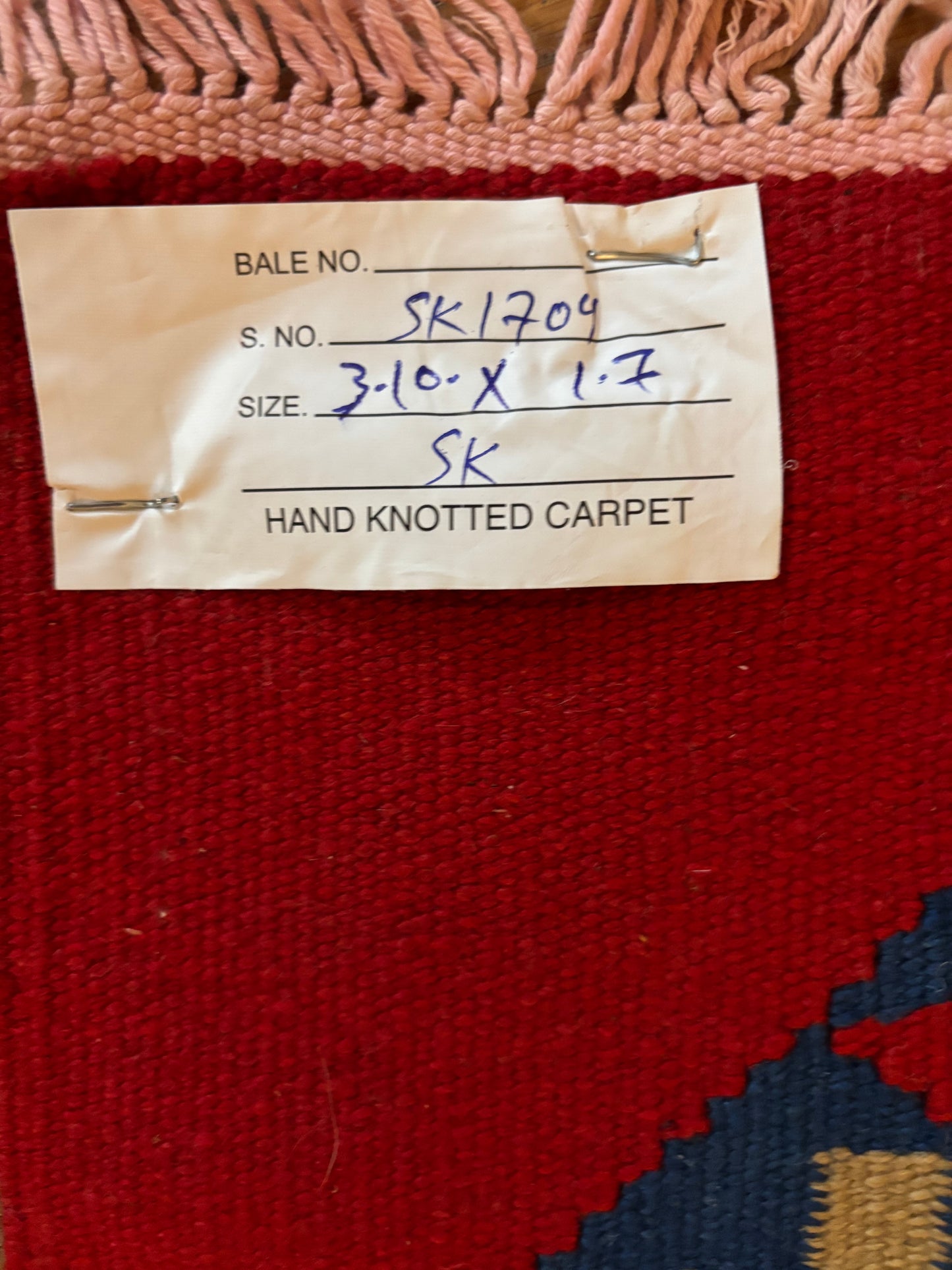 Amazing Hand Knotted Vintage Turkish Kilim Wool Area Rug 3.10 x 1.7 Ft