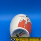 Vintage Japanese Porcelain Sake Bottle Vase Geisha Woman Playing Flute Signed 5”