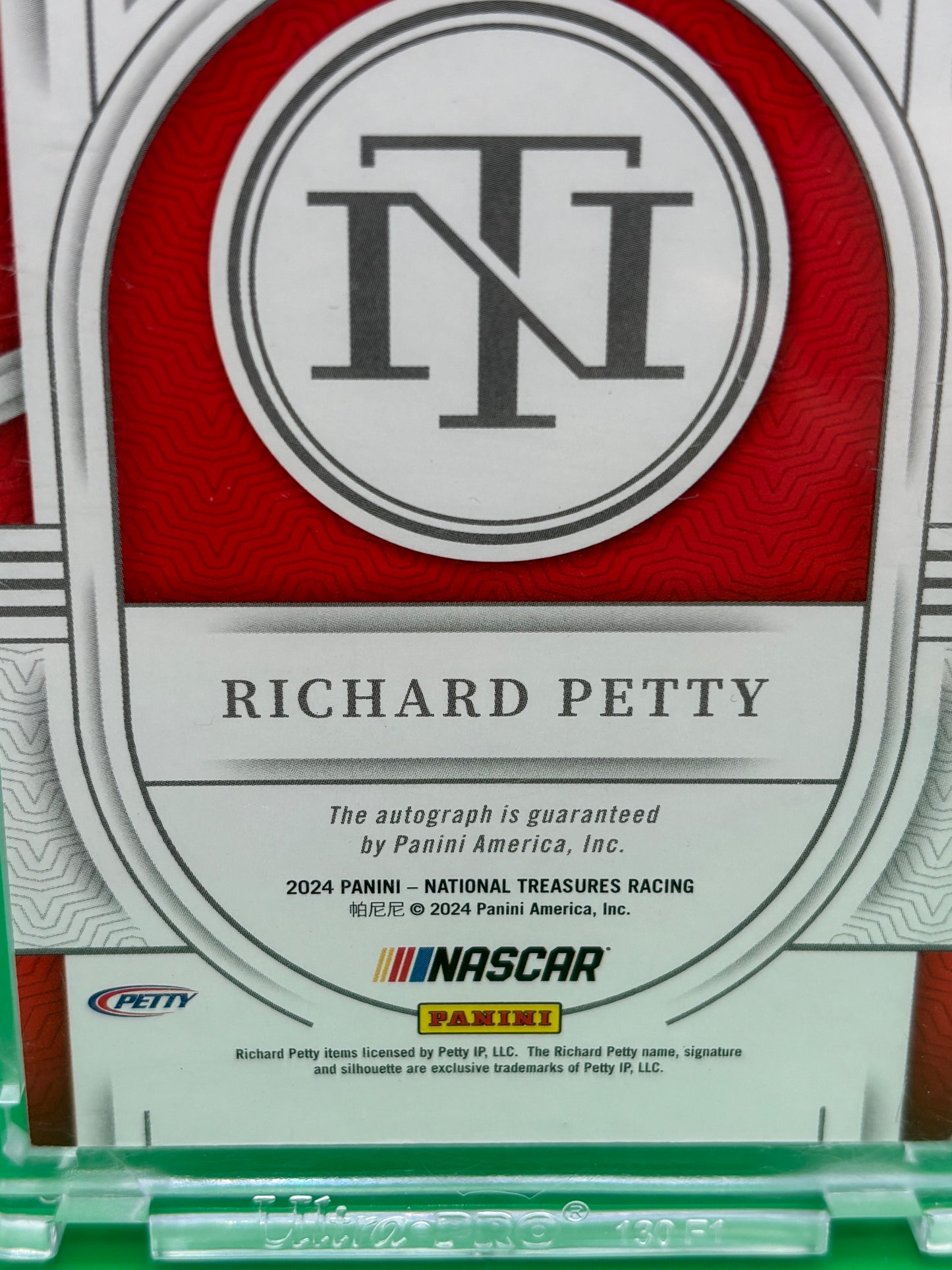 2024 National Treasures Richard Petty Championship Glory On-Card Auto 24/25 CGS-RPT