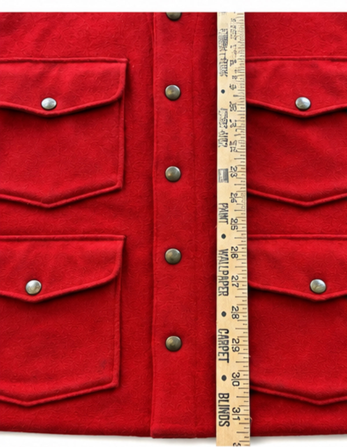 Vintage Skyline Blanket Co Seattle Red Wool Hunting Jacket 4 Pocket Workwear Men’s L